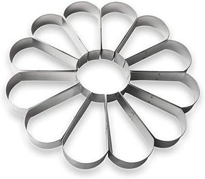 Teardrop Round Platter  Stainless Steel  Cookie Cutter
