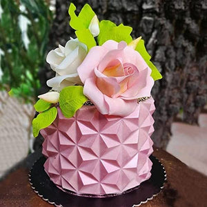 Geometric Origami 3D Cake Border (5 Shapes Available)