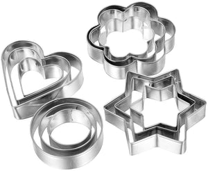 Shapes Stainless Steel Cutter Set (12 Pieces)