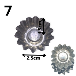 قوالب ألومنيوم تارت وجاتوه ميني - مجموعة من 6 (8 أشكال متوفرة)