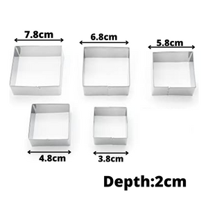 Square Cutter Set (5 Pieces)