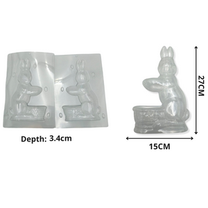 Rabbit Holding Egg 3D Mold