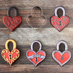 Heart Padlock Cookie Cutter