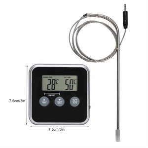 Timer and Probe Digital Thermometer