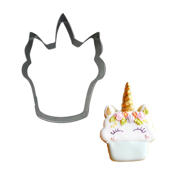 Unicorn Cupcake Stainless Steel Cutter