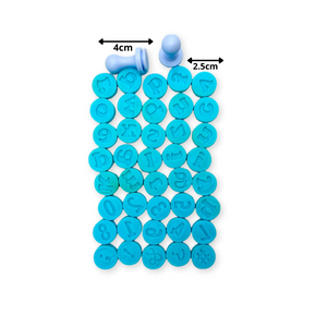 Small English Letters & Numbers Embosser Set