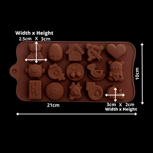 Love Themed Chocolate Silicone Mold