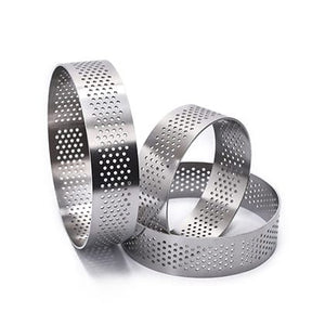 Perforated Round Ring Tart Set (3 Pieces)