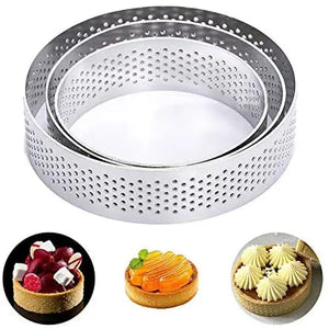 Perforated Round Ring Tart Set (3 Pieces)