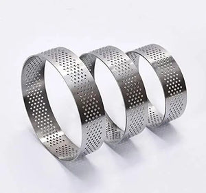 Perforated Round Ring Tart Set (3 Pieces)