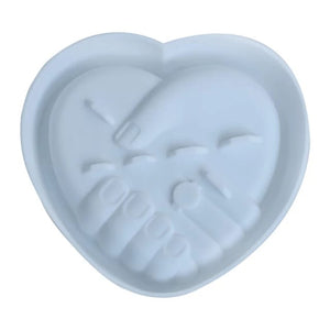 Large Heart Holding Hands Silicone Mold