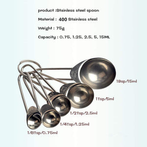 Stainless Steel Measuring Spoons (5 Pieces)