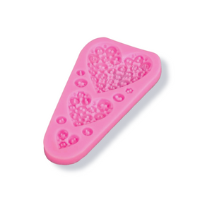 Button Hearts Silicone Mold