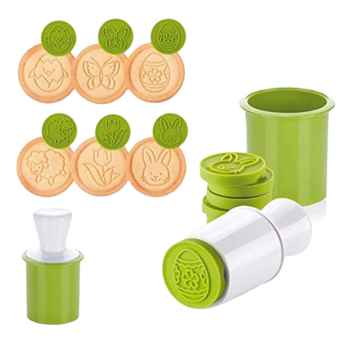 Easter & Eid Cookie Cutter & Stamps Set (6 stamps)