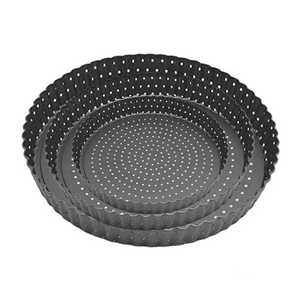 Perforated Non Stick Tart Pan With Removable Base (3 sizes Available)