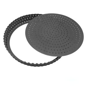 Perforated Non Stick Tart Pan With Removable Base (3 sizes Available)