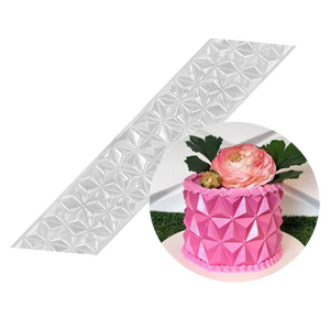 Geometric Origami 3D Cake Border (5 Shapes Available)