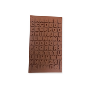 Double English Letters & Symbol Chocolate Silicone Mold
