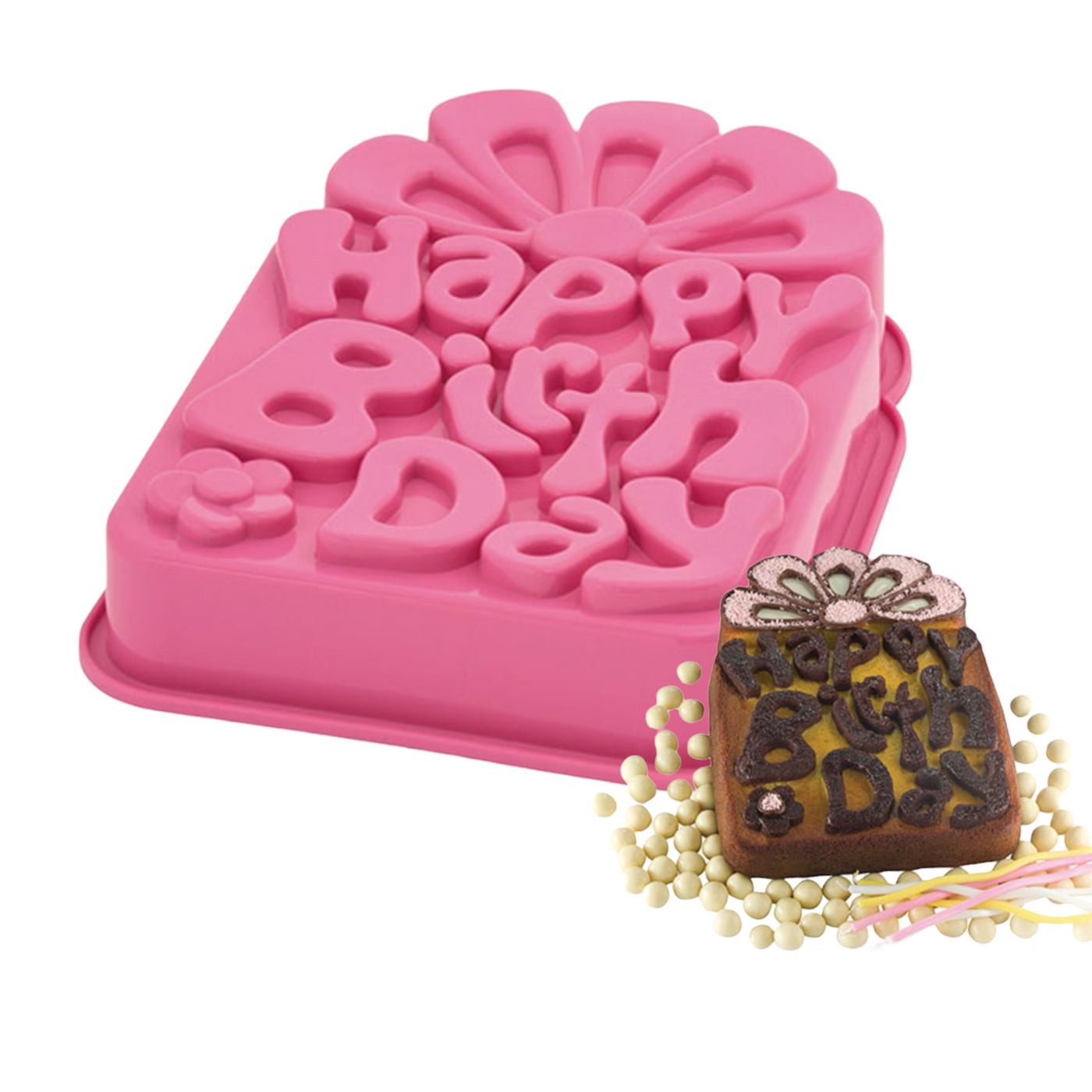 Happy birthday silicone clearance mould