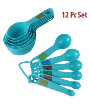 Measuring Cups & Spoons Set (12 Pieces)