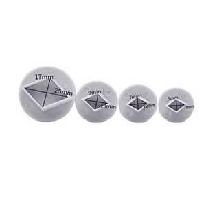 Diamond plunger cutters (set of 4)