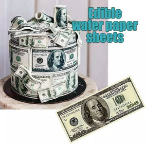Dollars Wafer Paper (10 Pieces) 2 sizes available
