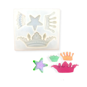 Crowns and Star Silicone Mold