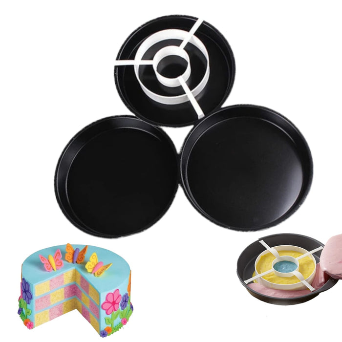 Hidden Checkerboard Cake Pan Set