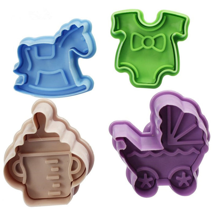 Baby Shower Plunger Cutters (set of 4)