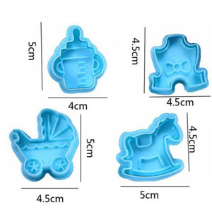 Baby Shower Plunger Cutters (set of 4)
