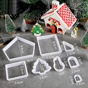 Gingerbread House Cookie Cutter Set (8 pieces)