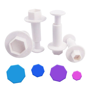 Hexagon plunger cutters (set of 4)