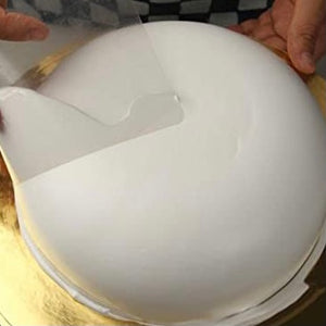 Flexible Plastic Semi-Circle Cake Scraper