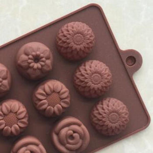 Flowers Chocolate Silicone Mold (Shape B)