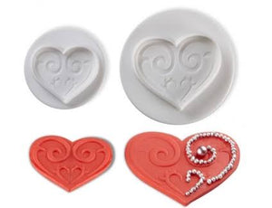 Fancy Hearts Plunger Cutter Set (4 Pieces)