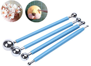 Fondant Ball Tool Set (4 Pieces)