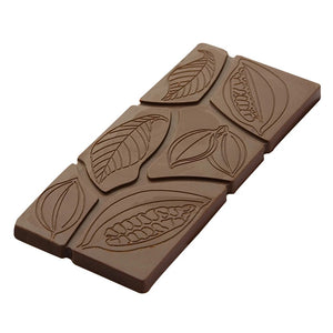 Bar of Cocoa Bean Imprint Silicone Mold