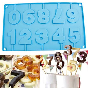 Numbers Lollipop Mold