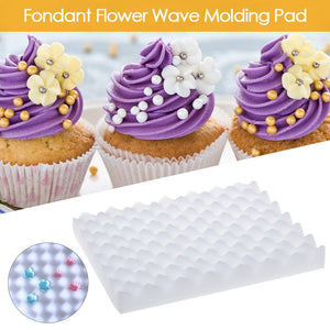Fondant Flower Wave Molding Pad