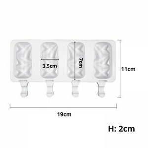 Mini Geometric Cakesicle Silicone Mold (4 Cavities)