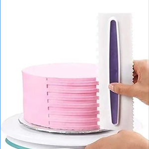 Large Plastic Cake Scraper Set (3 Pieces)