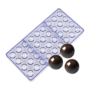 Polycarbonate Extra Small Half Sphere Mold (36 Cavities)
