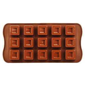 Slanting Cubes Chocolate Silicone Mold