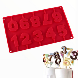 Numbers Lollipop Mold
