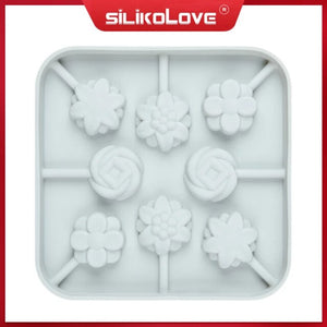 Flowers Lollipop Silicone Mold