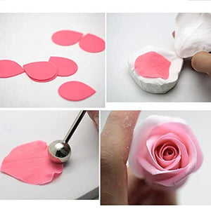 بطانة سيليكون على شكل زهرة الورد (2 قطعة)