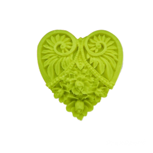 Patterned Hearts Silicone Mold