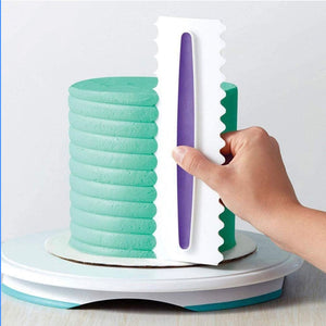 Large Plastic Cake Scraper Set (3 Pieces)