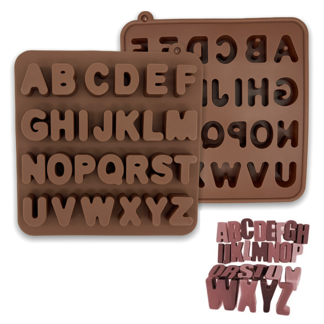 Medium English Alphabet Chocolate Silicone Mold – Bake It Egypt