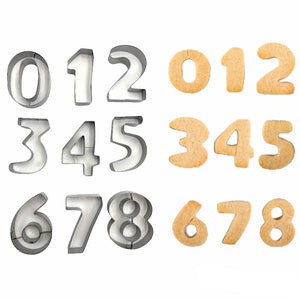 Big Metal Numbers Cutter Set (9 Pieces)